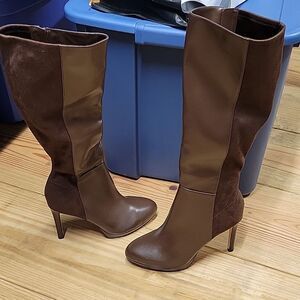 Nine West 8M brown knee high boots
